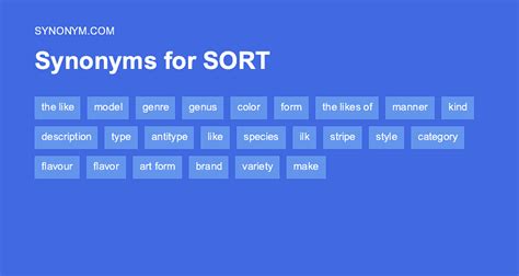 sort synonym|all sorts synonyms.